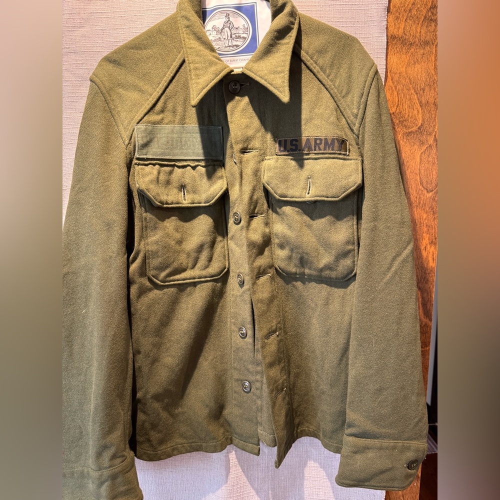Vintage Men's Wool Army Shirt